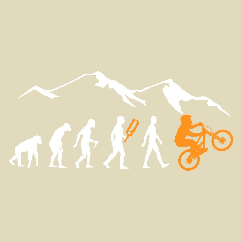 Evolution mountain bikers
