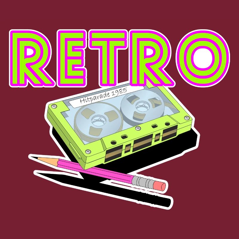 Retro Musik-Kassette - 90s