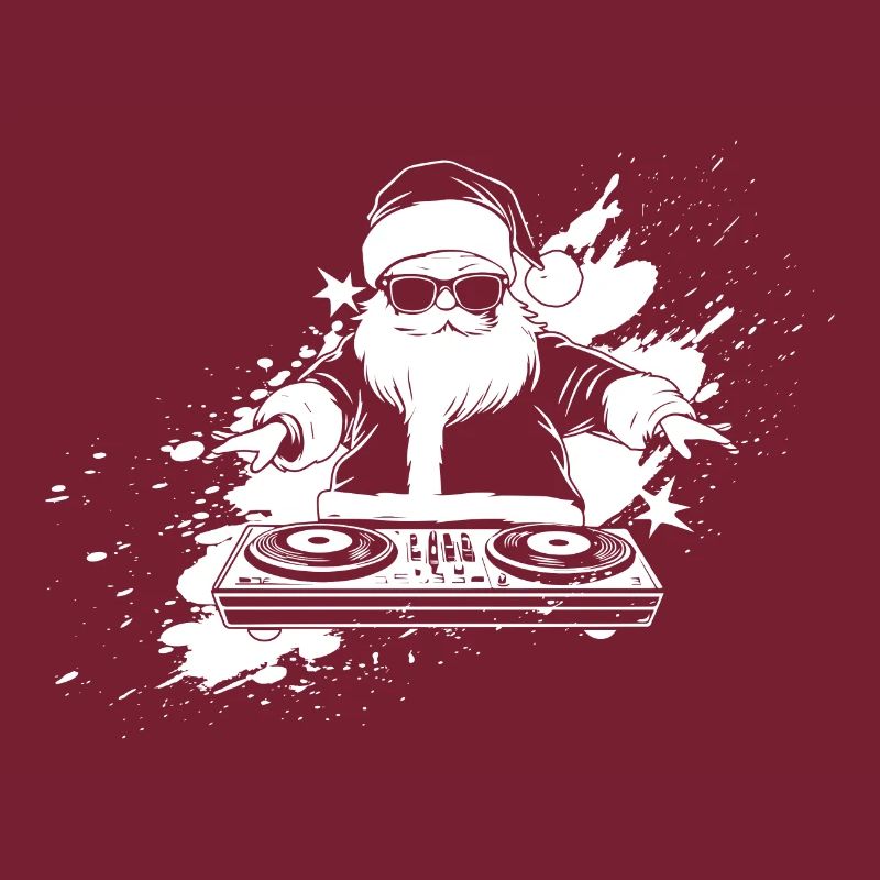Dynamic DJ Silhouette Print