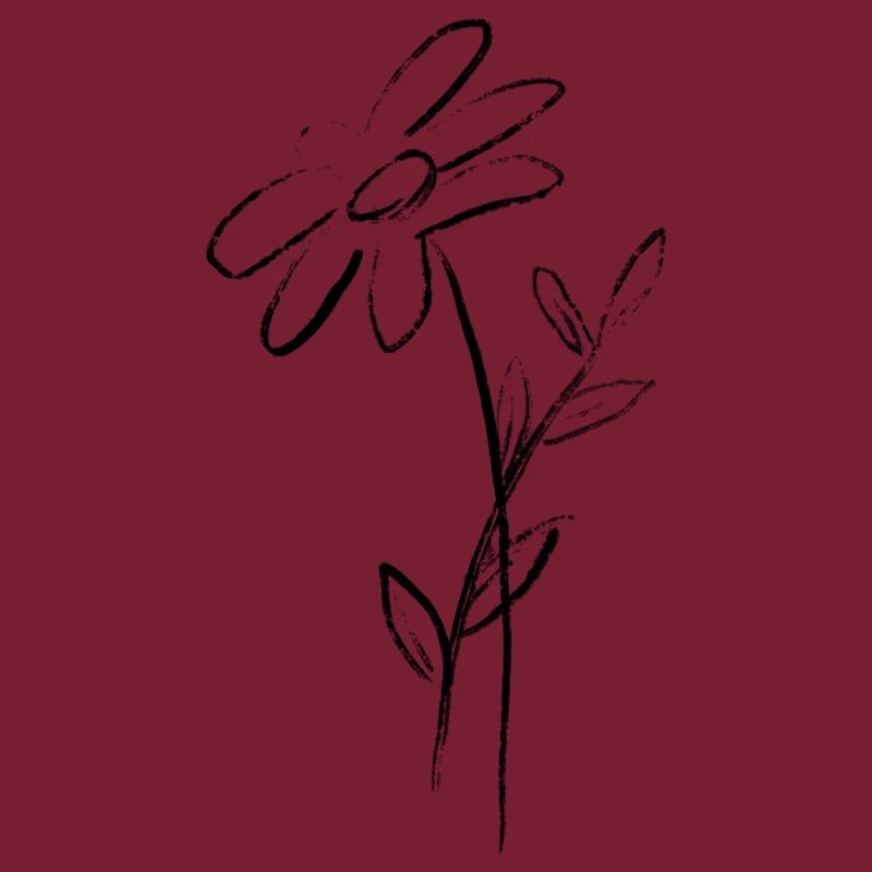 Blume flower Zeichnung scribble simple
