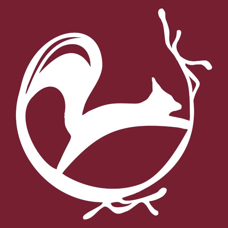 Squirrel Squirrel Coffee Edge white