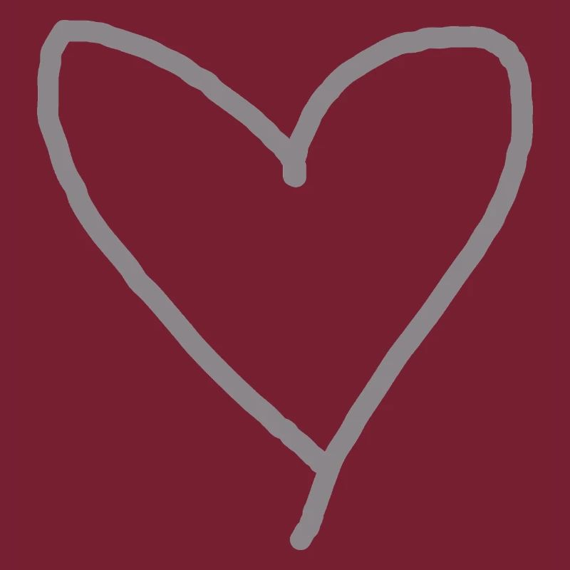 Herz grau Geschenkidee Liebe verliebt