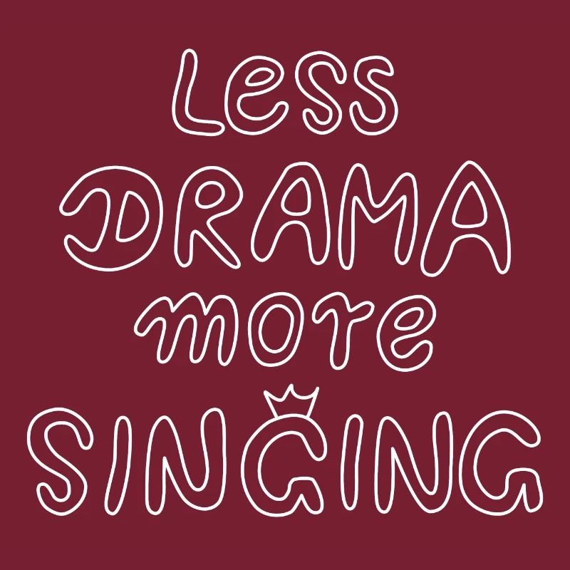 moins de drame plus de chant - blanc