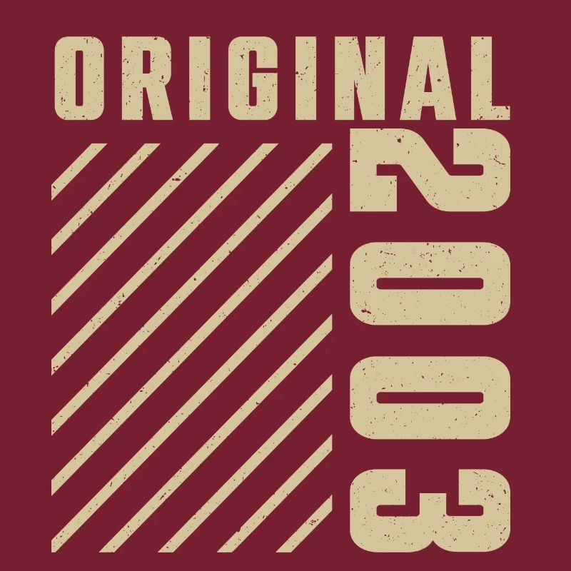 Original 2003 Authentic 2003 Vintage Bursdag