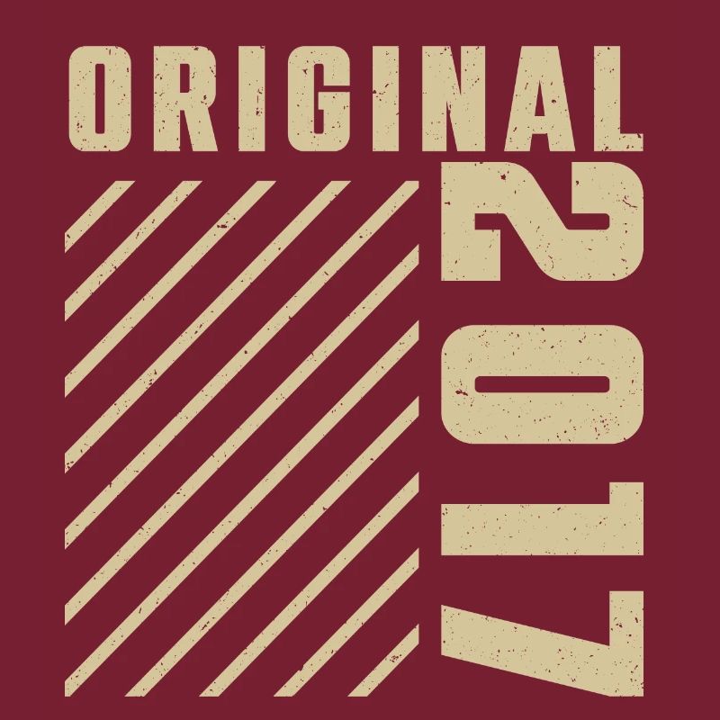 Original 2017 Authentic 2017 Vintage Bursdag
