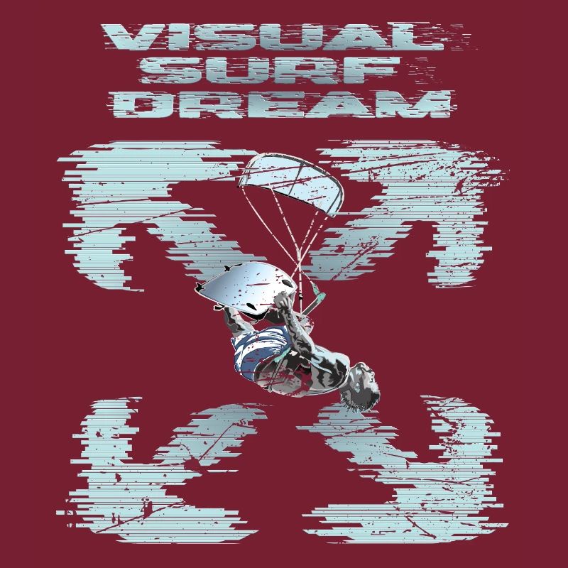 Rêve visuel de kitesurf