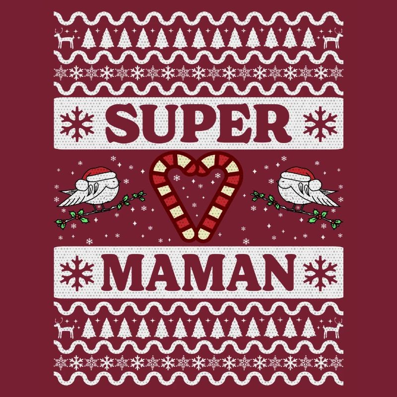 Super Maman Pull Moche De Noël Maman