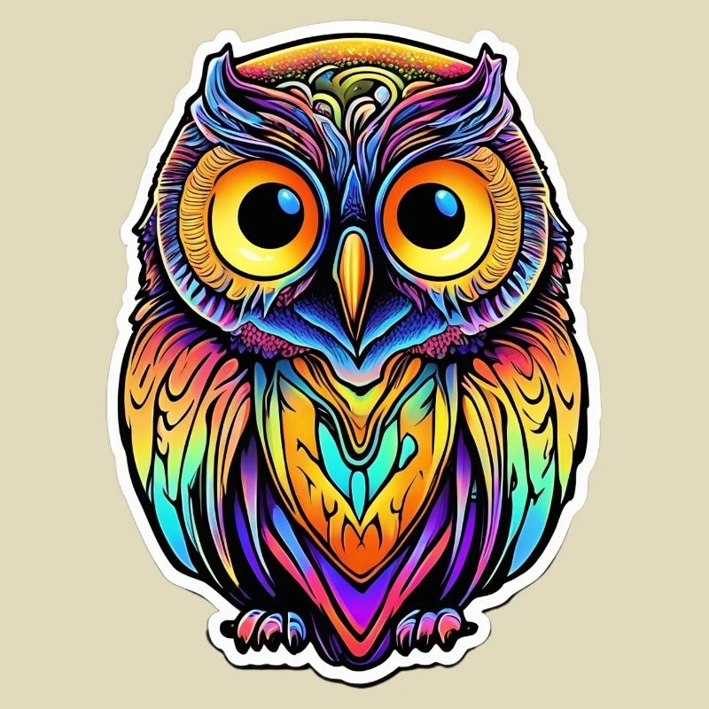 Psychedelic Owl