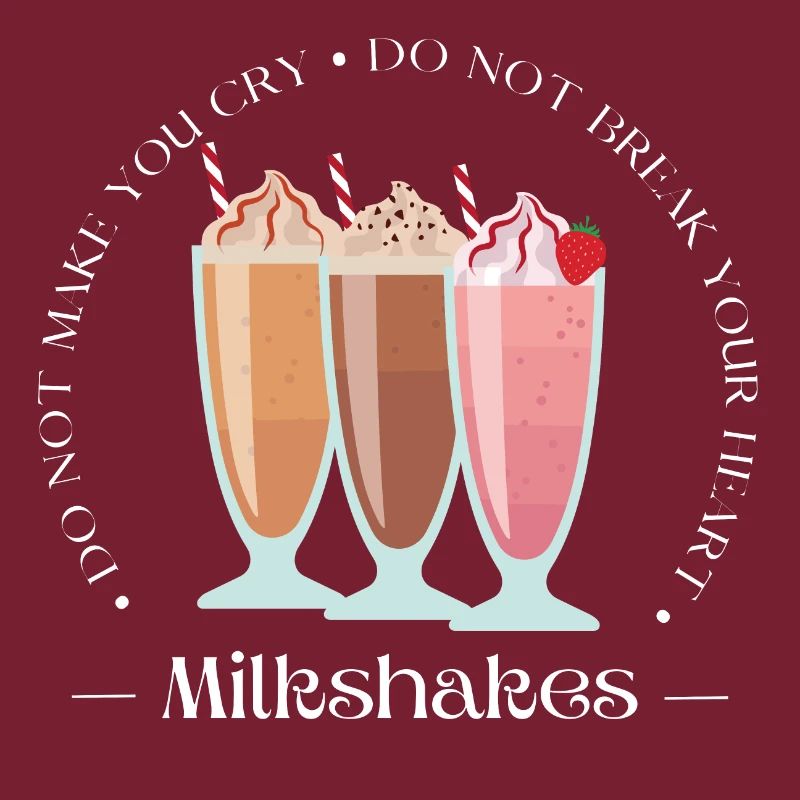 Milkshakes retro Logo Geschenk Sommer