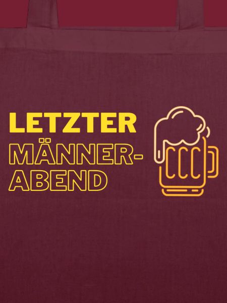 Letzter Männerabend Bier