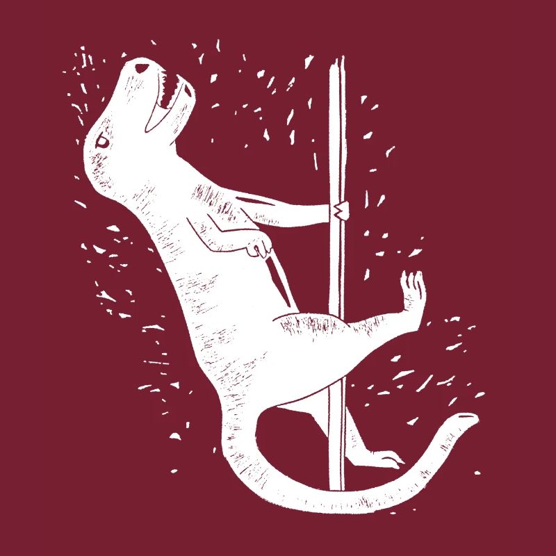 Dino Pole Dance White