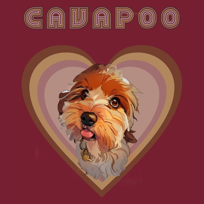 Cavapoo-Herz (Herbst)