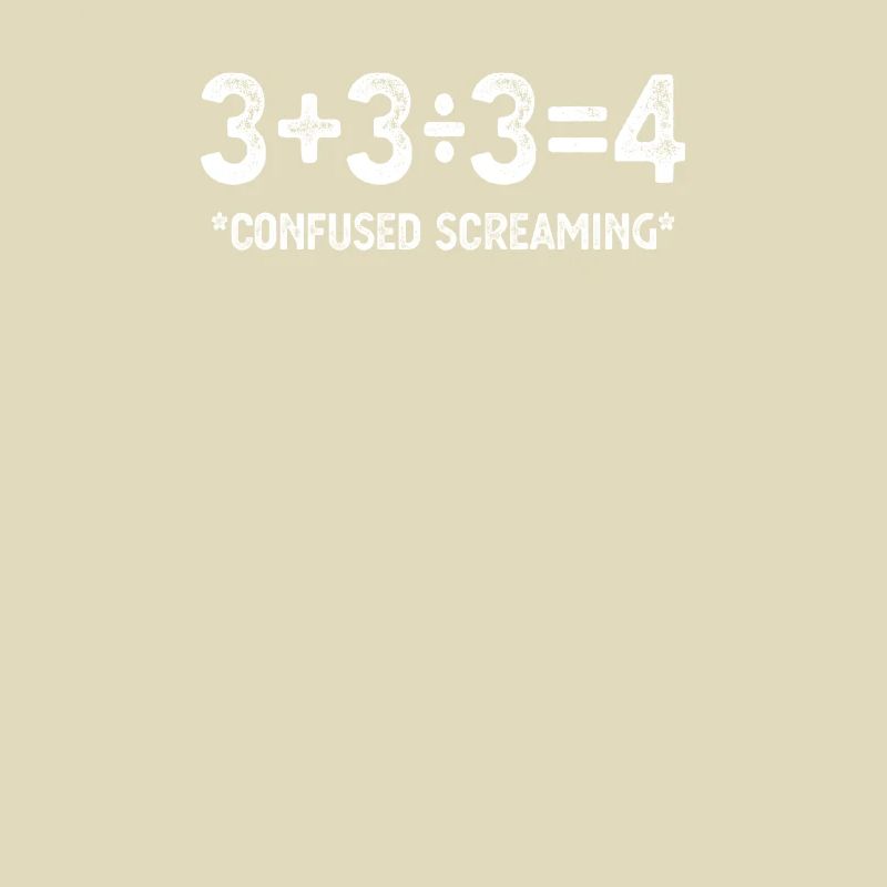 Funny Math Formula, Confused Screaming, Nerd, Geek