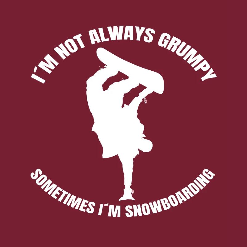Snowboardfahrer Snowboard Wintersport Spruch