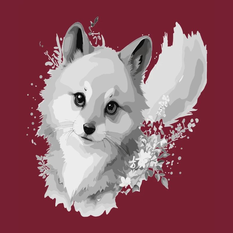 Drawing cute fox