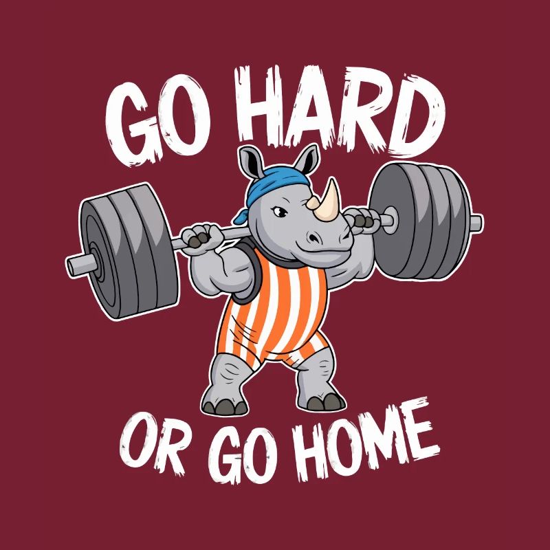 FITNESSSTUDIO, HART ARBEITEN ODER NACH HAUSE GEHEN