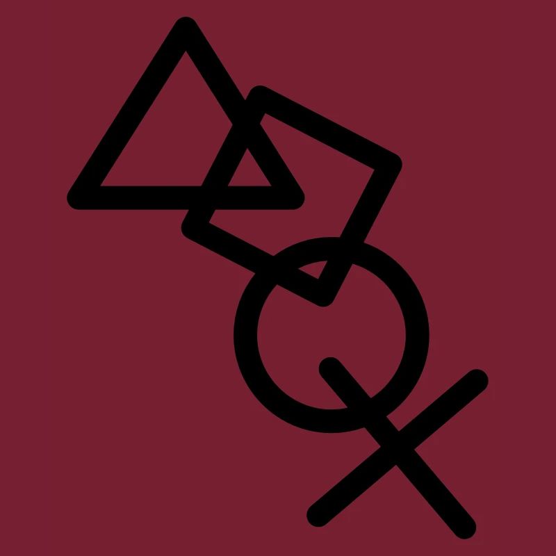 Cool X square triangle icons controller game kre