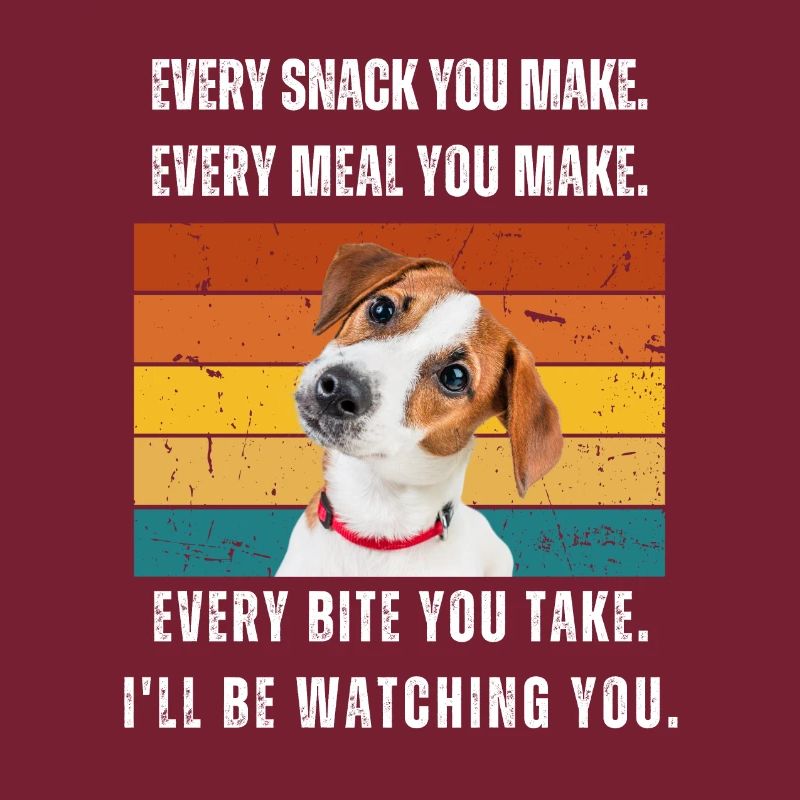 Chaque collation que vous préparez. Jack Russel Retro Design