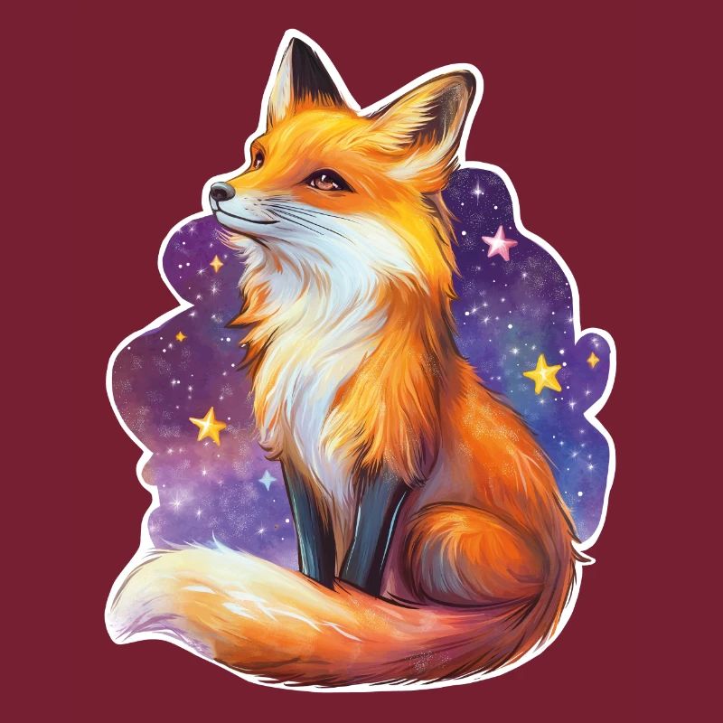 Fuchs und Sternenhimmel