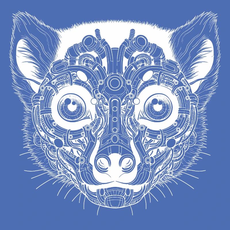 Biomechanical Lemur - White Design