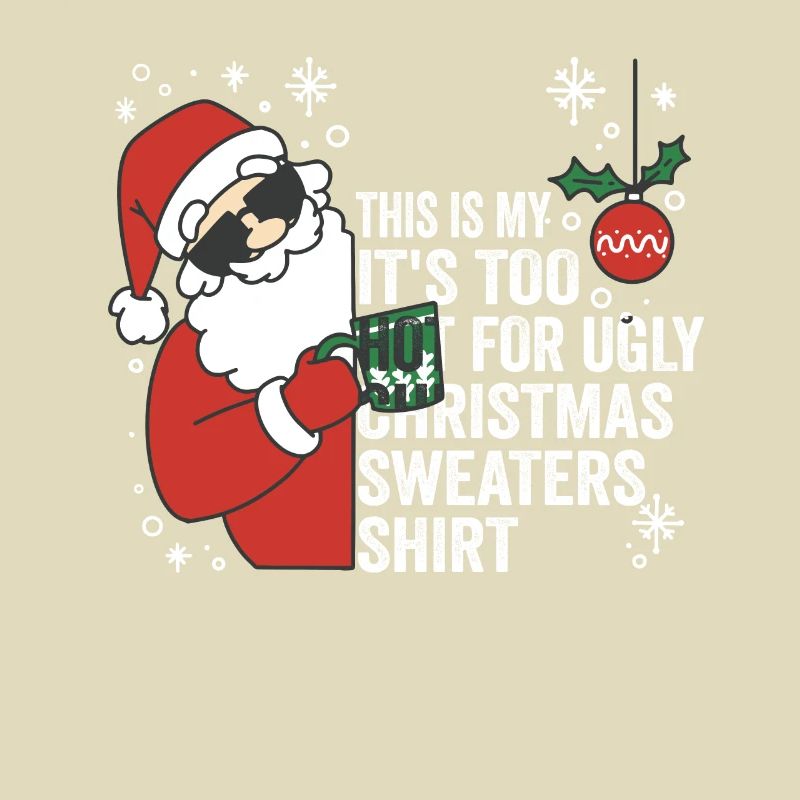 C’est mon pull de Noël il fait trop chaud pour un vilain
