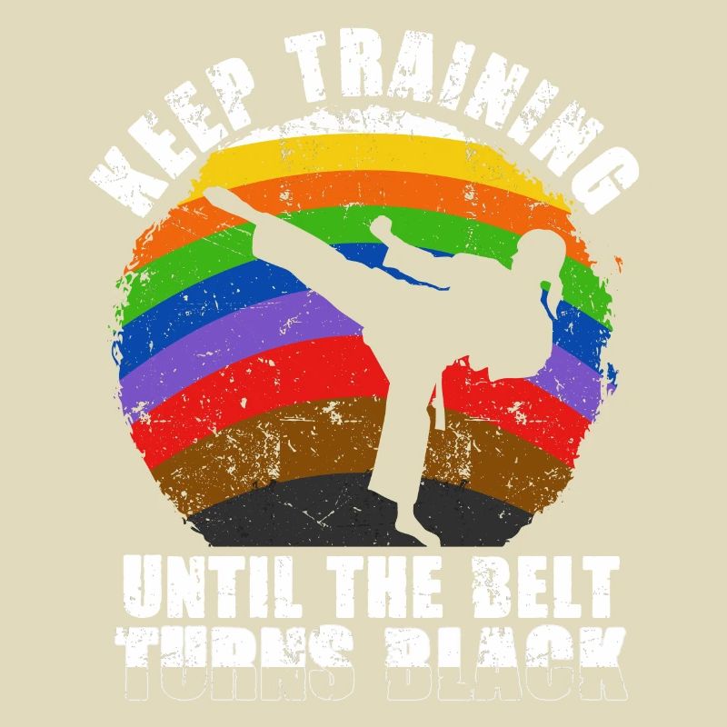 Trainiere weiter, bis der Gürtel schwarz wird