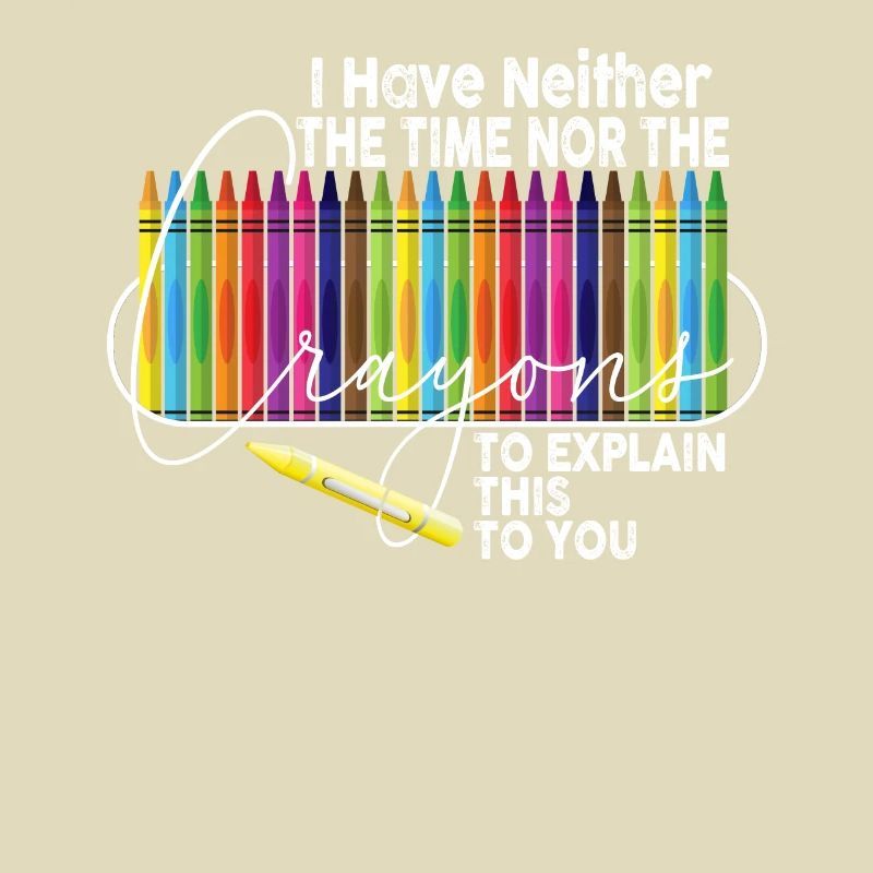 Ich habe nicht die Zeit oder die Buntstifte