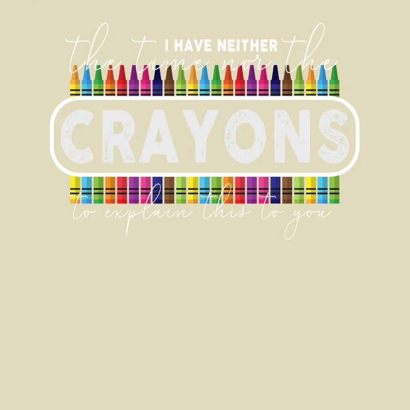 Ich habe nicht die Zeit oder die Buntstifte