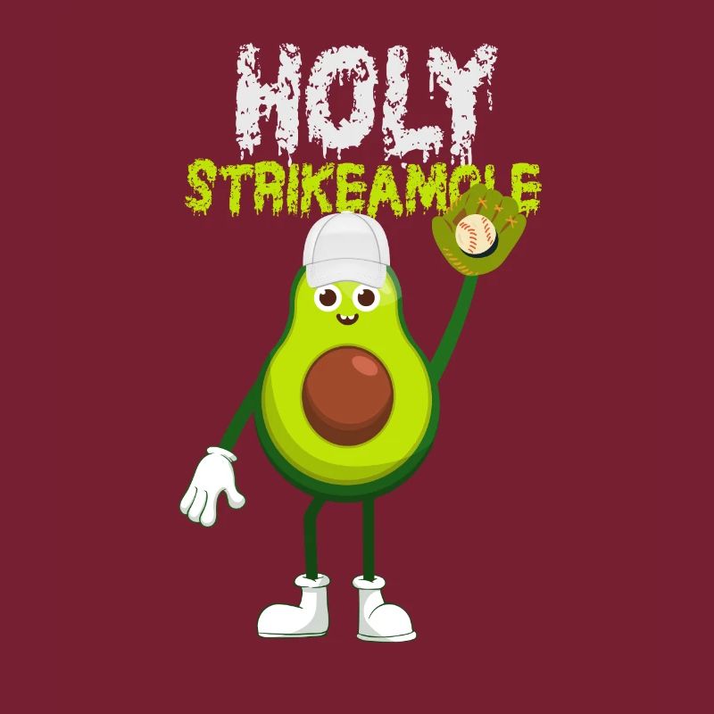Holy Strikeamole Baseball Softball Avocat