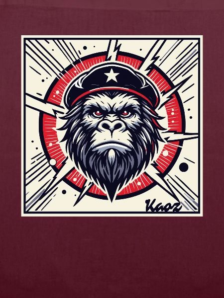 Revolutionärer Parodie Gorilla