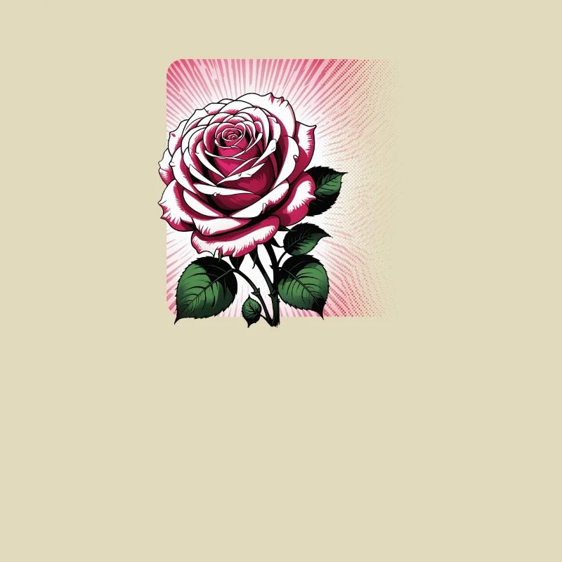 Strahlende Rosenblüte