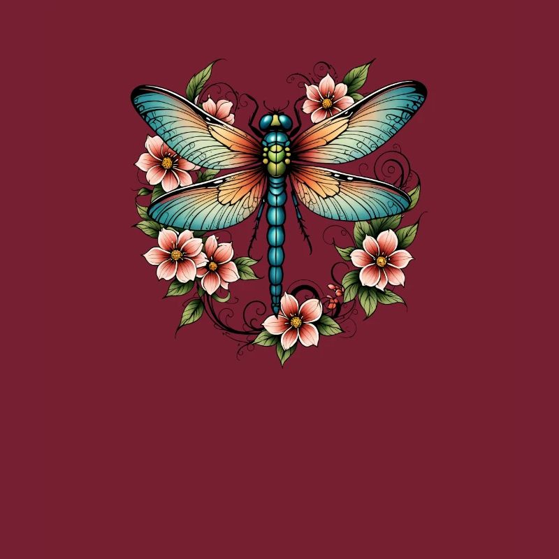 Libelle Blumenkranz