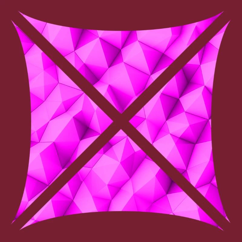 Abstraktes Polygon Design pink