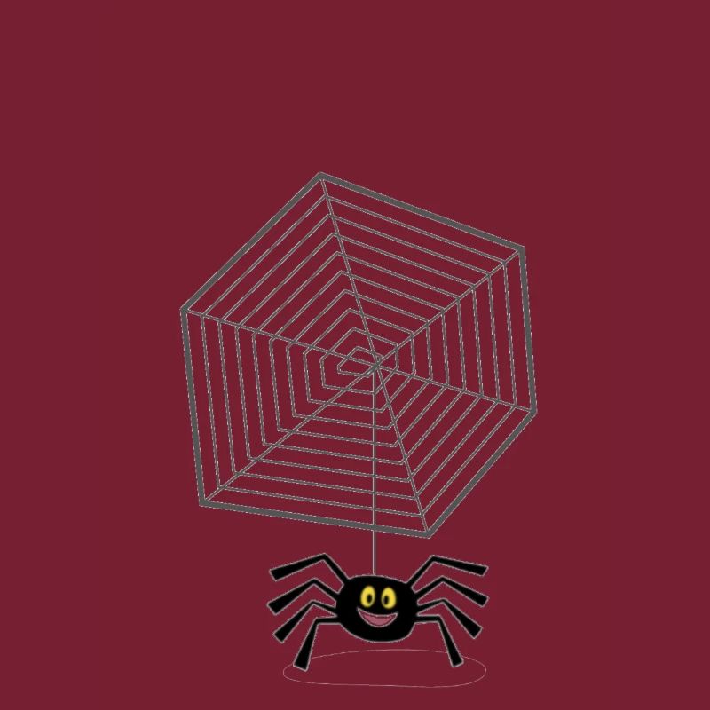 Netz mit Spinne