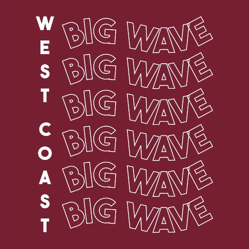 Blanc Big Wave de la côte ouest