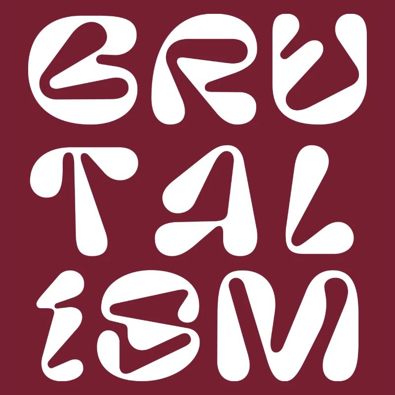 Brutalismus-Logodesign