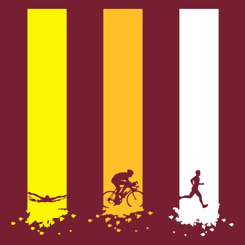 course de vélo de natation triathlon