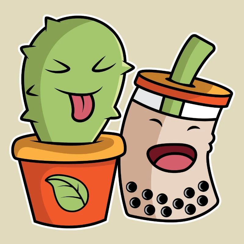 Boba und Kaktus Enger Freund oder BFF Geschenk