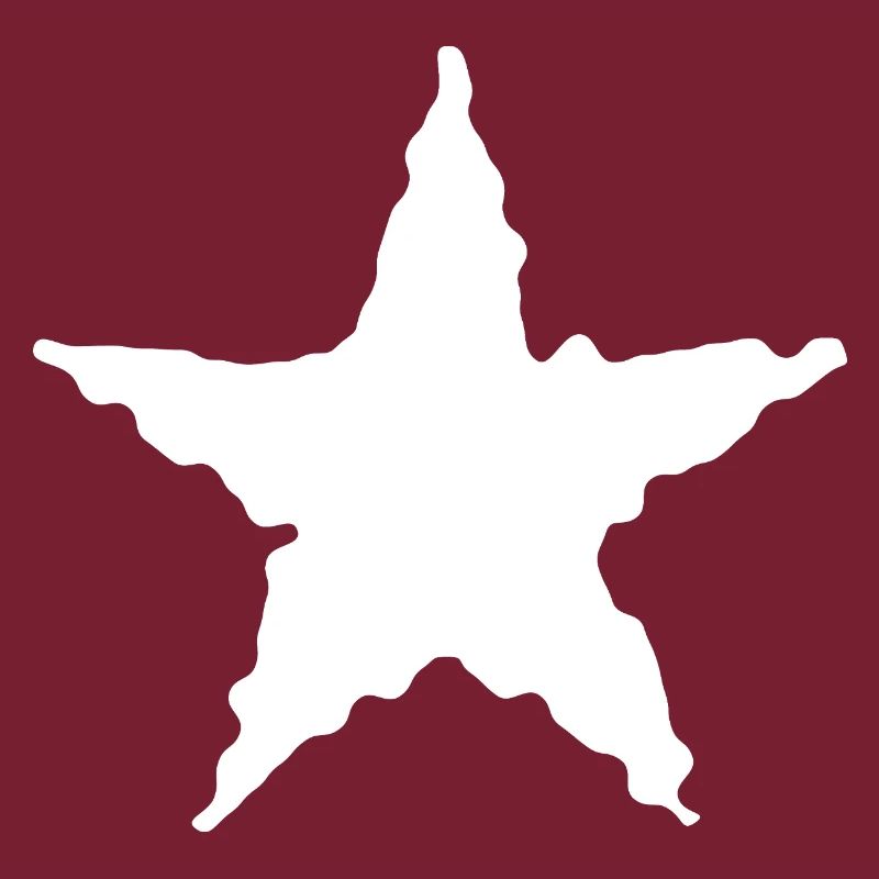Design mit schwarzem Stern