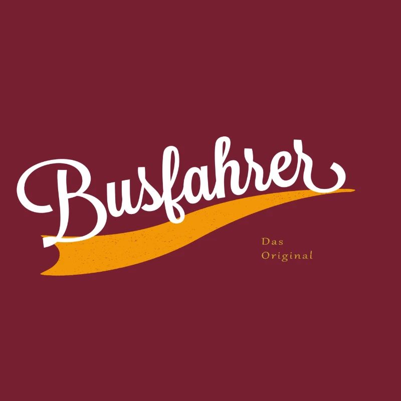 Busfahrer Schriftzug
