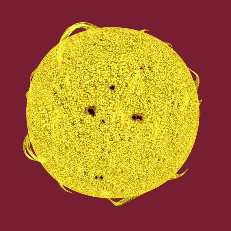 Explorez 3D Yellow Sun Flares Spots Cool Experience