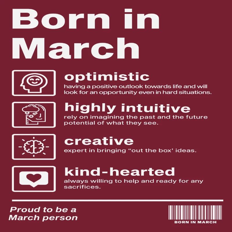 Born in March