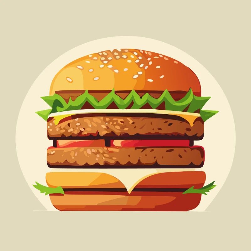 Saftiger leckerer Burger