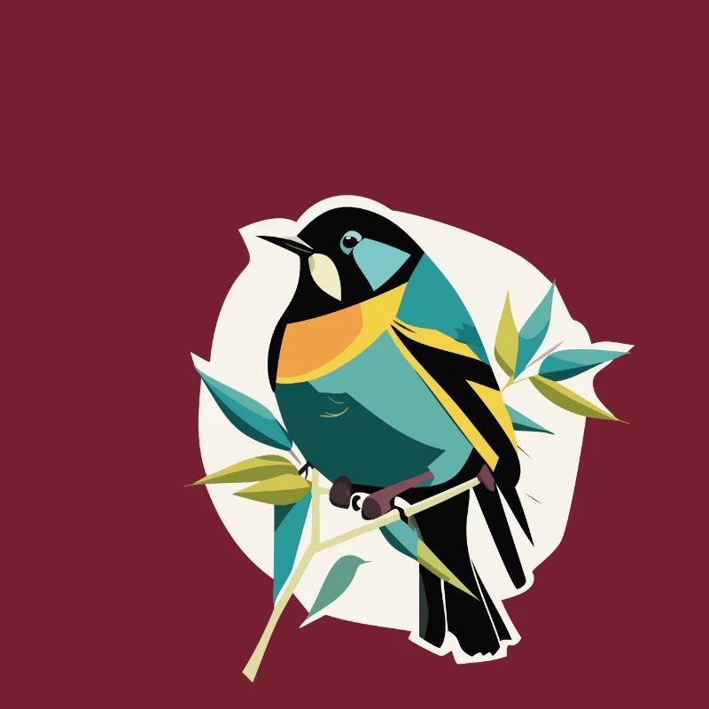 Vogel auf Ast