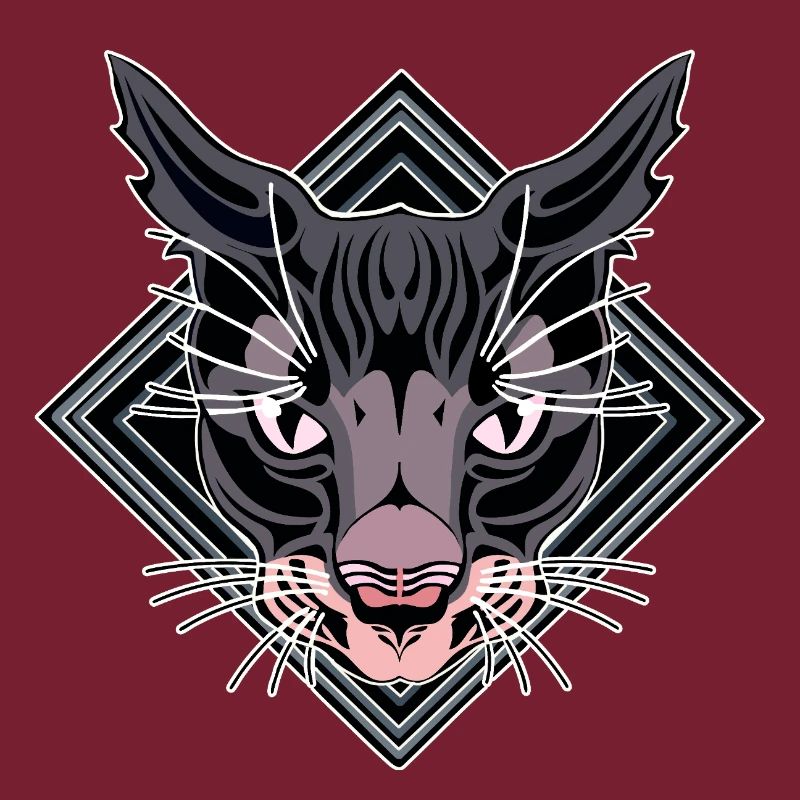Stylized Panther Head Design