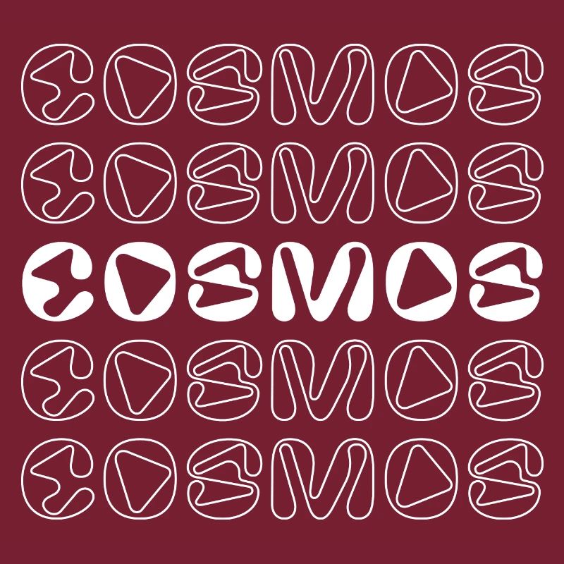 Conception de logo typographique cosmos