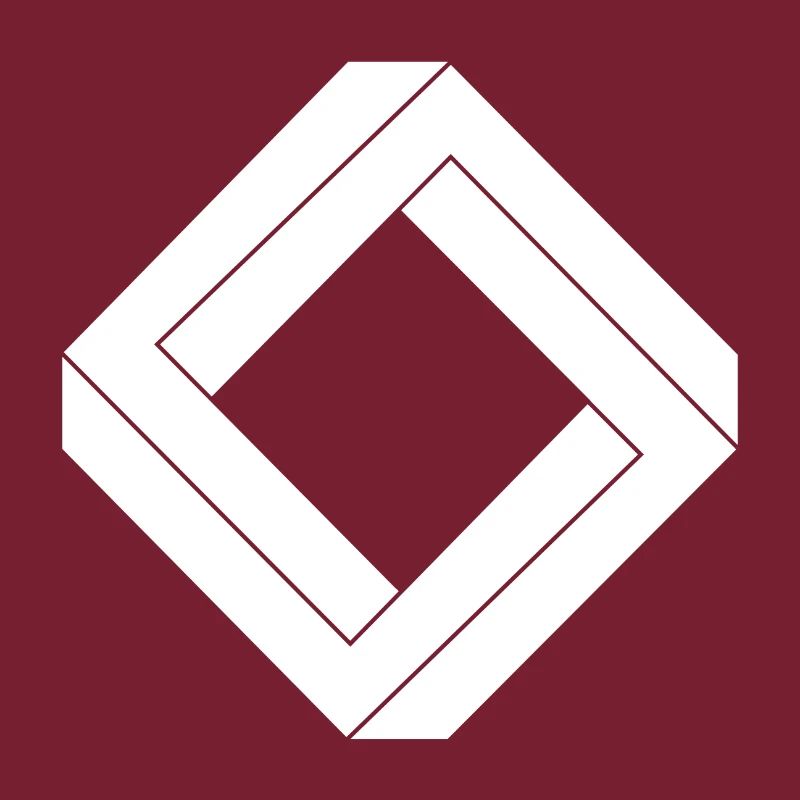 square impossible white design