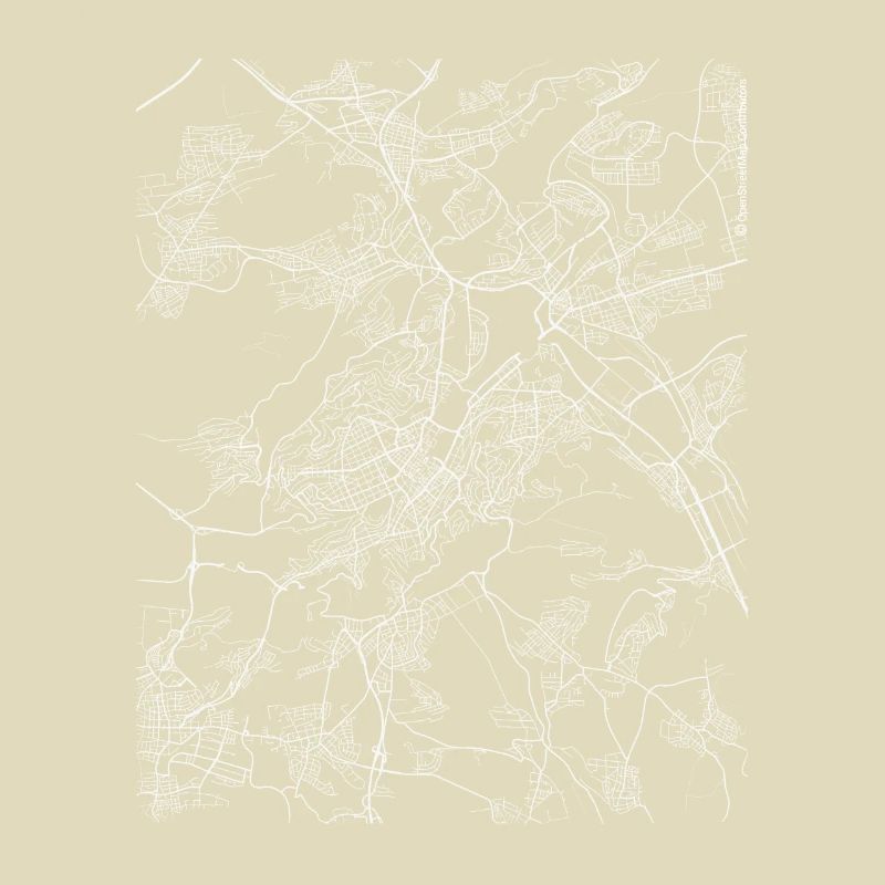 Minimal Stuttgart plan et rues