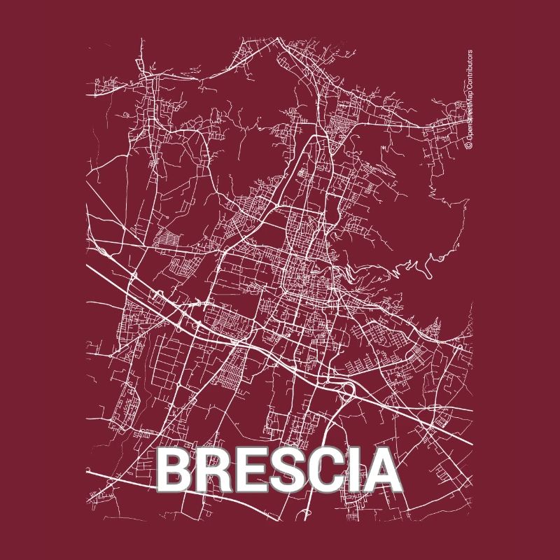 Plan de la ville de Brescia et rues