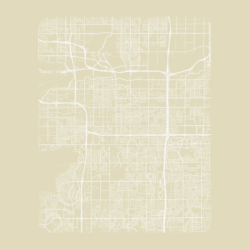Plan et rues de Minimal Tempe
